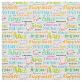 inspirierendes positives Wortmuster Stoff (Muster)