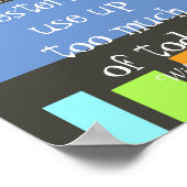 inspirierendes Poster modern farbenfroh mit Zitat (Ecke)