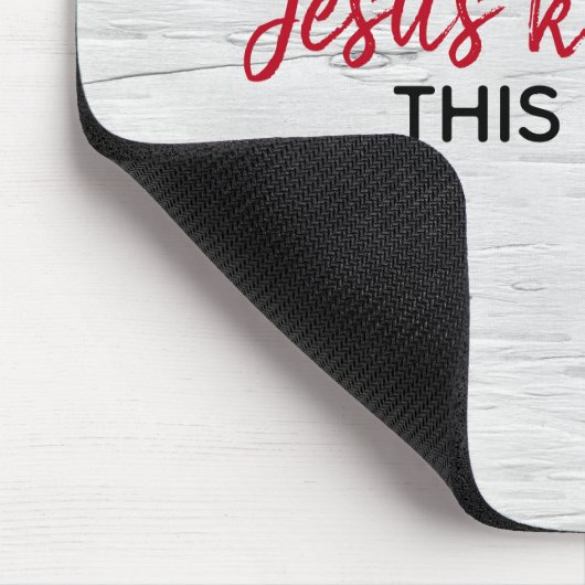 inspirierendes religiöses Zitat über die weiße Bir Mousepad (Ecke)
