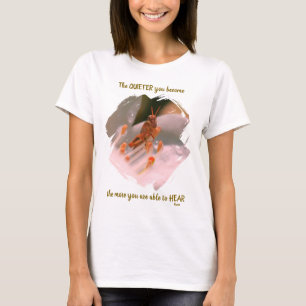 Inspirierendes Rumi-Zitat über Stille T-Shirt
