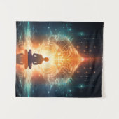 inspirierendes spirituelles Erwachen Wandteppich (Vorderseite (Horizontal))