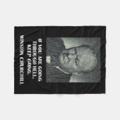 inspirierendes statistisches Zitat von Winston Chu Fleecedecke (Vorderseite (Horizontal))