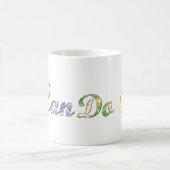 inspirierendes Textdesign Kaffeetasse (Mittel)