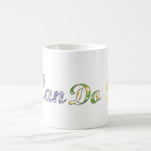 inspirierendes Textdesign Kaffeetasse (Mittel)
