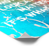 inspirierendes Thoreau Zitat-Poster abstrakter Kun Poster (Ecke)