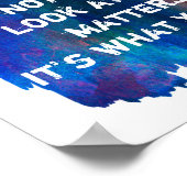 inspirierendes Thoreau zitiert Aquarelldesign Poster (Ecke)