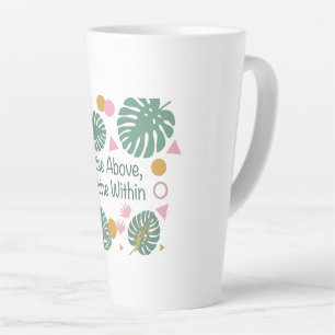 Inspirierendes tropisches Monstera-Palmenblatt Pos Milchtasse