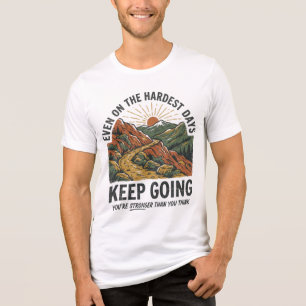 Inspirierendes Weiterkommen-Shirt  Tri-Blend Shirt