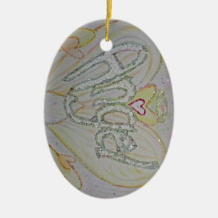 Inspirierendes Wort Engel Kunst Individuelles Orna Keramik Ornament