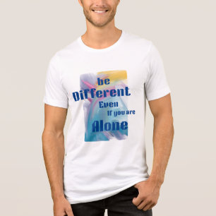 Inspirierendes Zitat Abstrakte Kunst Herren Grafik Tri-Blend Shirt