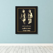 Inspirierendes Zitat auf der Zuhause Leinwanddruck (Insitu (Holzboden))