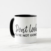 inspirierendes Zitat auf Weiß Tasse (Vorderseite Links)