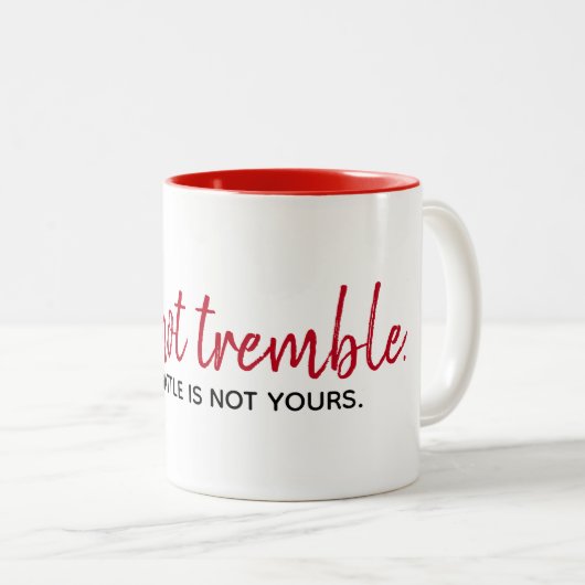 inspirierendes Zitat auf Weiß Zweifarbige Tasse (VorderseiteRechts)