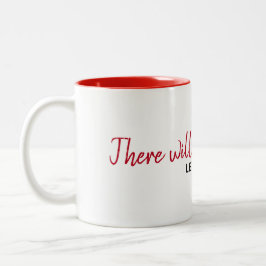 inspirierendes Zitat auf Weiß Zweifarbige Tasse