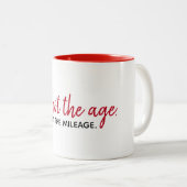 inspirierendes Zitat auf Weiß Zweifarbige Tasse (VorderseiteRechts)