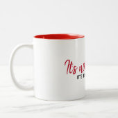 inspirierendes Zitat auf Weiß Zweifarbige Tasse (Links)