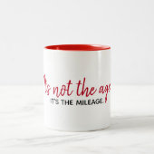 inspirierendes Zitat auf Weiß Zweifarbige Tasse (Mittel)