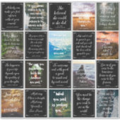 inspirierendes Zitat Aufkleber (Vorderseite)