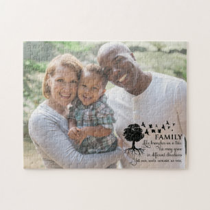 Inspirierendes Zitat Benutzerdefiniertes Familienf Puzzle