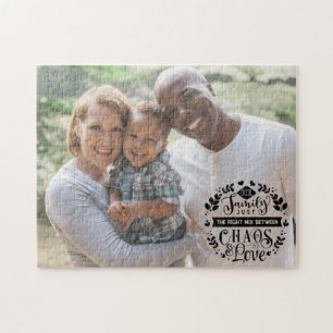 Inspirierendes Zitat Benutzerdefiniertes Familienf Puzzle