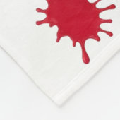 inspirierendes Zitat "Brush It Off" farbenfrohe Fa Fleecedecke (Ecke)