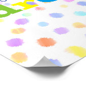 inspirierendes Zitat buntes Plakat wagen zu träume (Ecke)