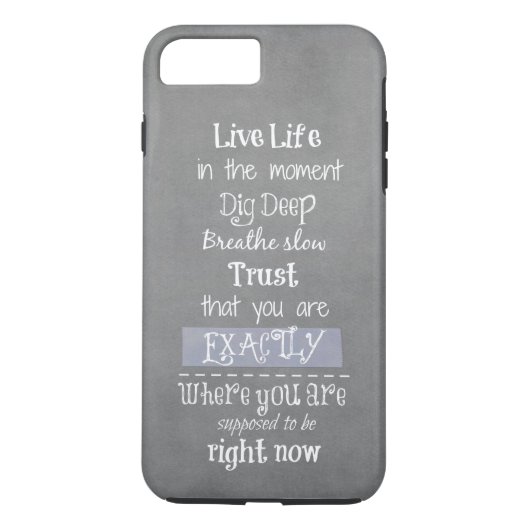inspirierendes Zitat Case-Mate iPhone Hülle (Rückseite)