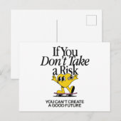 inspirierendes Zitat Feiertagspostkarte (Vorne/Hinten)