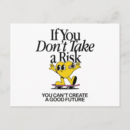 inspirierendes Zitat Feiertagspostkarte (Vorderseite)