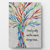 inspirierendes Zitat Fotoplatte (Vorderseite)