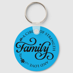 Inspirierendes Zitat für die Familie Schlüsselanhänger