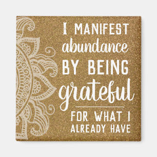 inspirierendes Zitat Gesetz der Anziehung Motivier Magnet