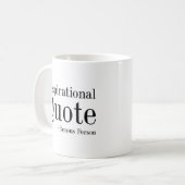 inspirierendes Zitat Kaffeetasse (Vorderseite Links)