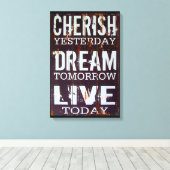 inspirierendes Zitat Leinwanddruck (Insitu (Holzboden))