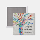 inspirierendes Zitat Magnet (Vorderseite/Rückseite)