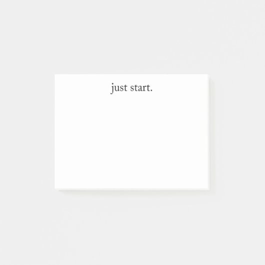 Inspirierendes Zitat Minimalist Post-it Klebezettel (Vorderseite)