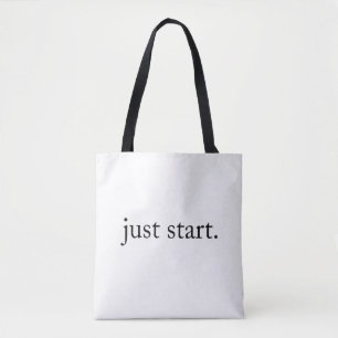 Inspirierendes Zitat Minimalist Tasche