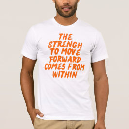 Inspirierendes Zitat Minimalistische Typografie T-Shirt