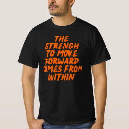 Inspirierendes Zitat Minimalistische Typografie T-Shirt