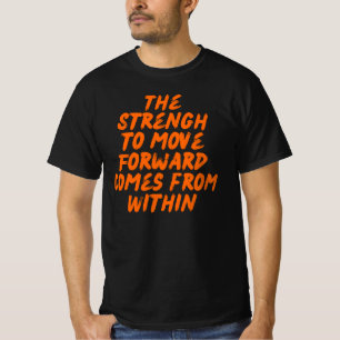 Inspirierendes Zitat Minimalistische Typografie T-Shirt