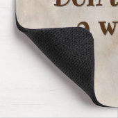 inspirierendes Zitat mit Blume Mousepad (Ecke)