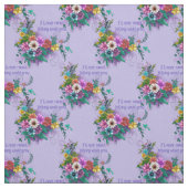 inspirierendes Zitat mit Blume Stoff (Muster)