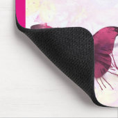 inspirierendes Zitat mit einem Schmetterling in Aq Mousepad (Ecke)