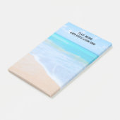 inspirierendes Zitat mit tropischer Strandlandscha Post-it Klebezettel (angewinkelt)