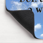 inspirierendes Zitat mit weißem Leuchter Mousepad (Ecke)