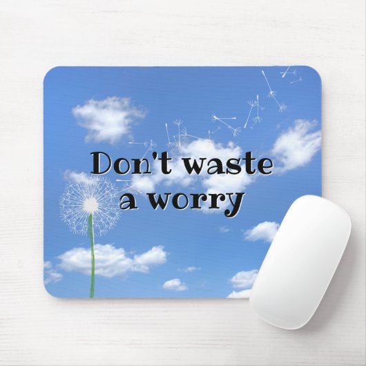 inspirierendes Zitat mit weißem Leuchter Mousepad (Mit Mouse)