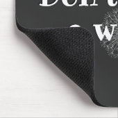 inspirierendes Zitat mit weißem Leuchter Mousepad (Ecke)