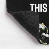 inspirierendes Zitat mit Wildblumen Mousepad (Ecke)