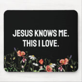 inspirierendes Zitat mit Wildblumen Mousepad (Vorne)