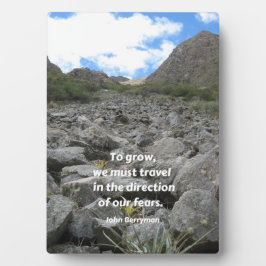 inspirierendes Zitat & Natur Foto - 12x18 mit Aase Fotoplatte